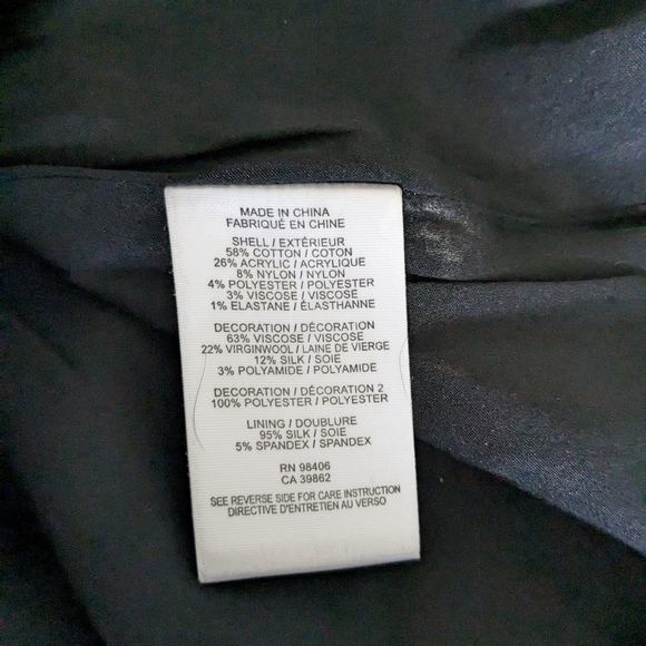 Theyskens' Theory black and grey tweed blouse Size S - Picture 2 of 5